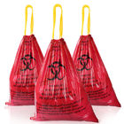 Hastane Kliniği için Kırmızı Sarı Otoklav Biohazard Plastik Torbalar