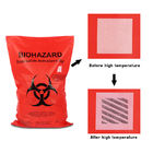 Hastane Klinik Atık torbası için Kırmızı Sarı Otoklav Biohazard Plastik Torbalar, Tıbbi atık torbası